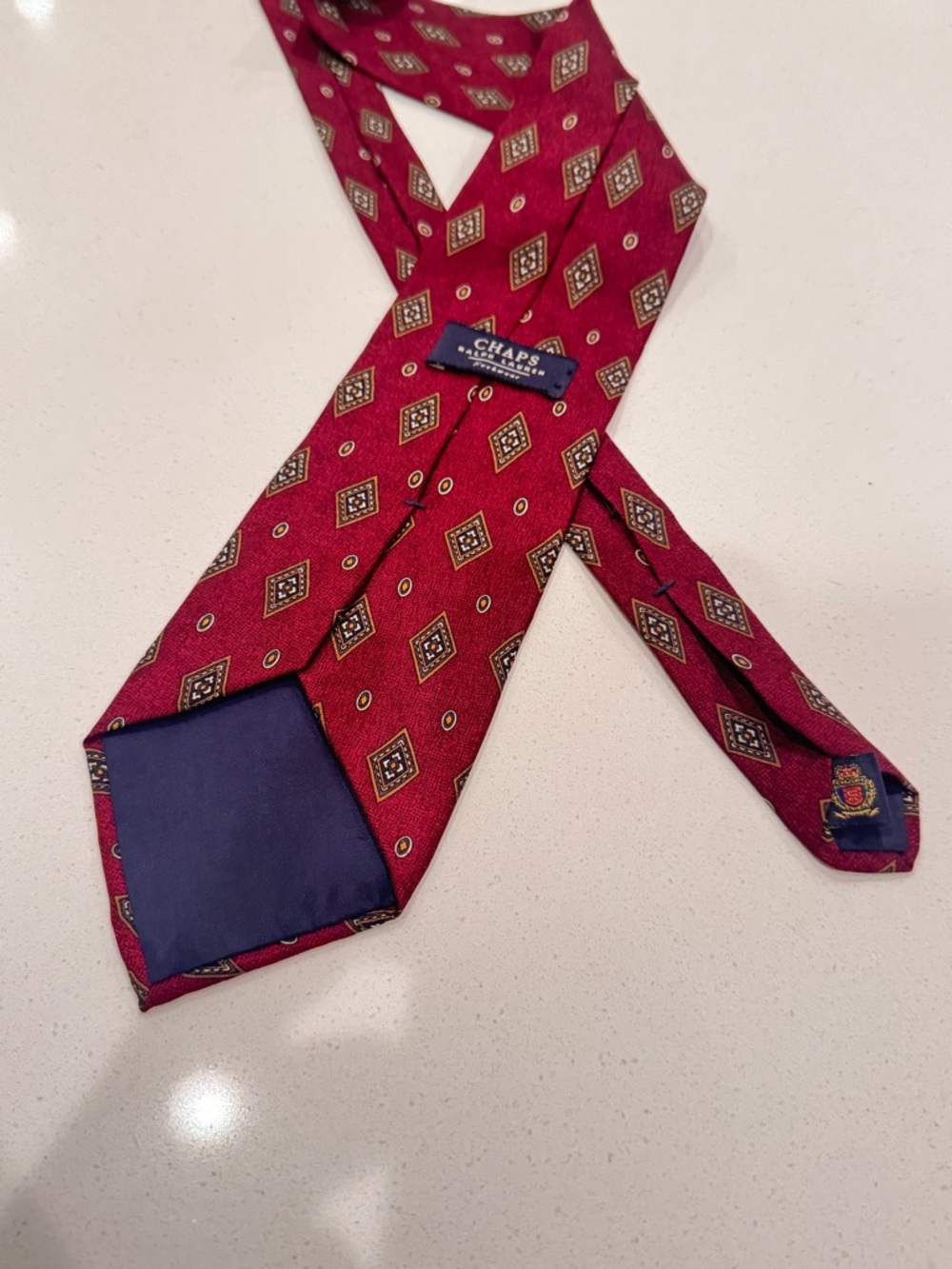 Chaps by Ralph Lauren Men's Red Silk Tie